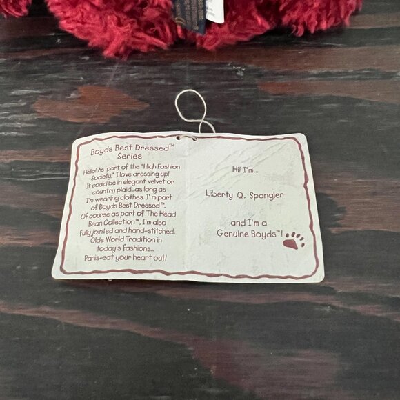 Boyds Bear Liberty Q. Spangler – Retired Patriotic Plush, Style #904444 – 10" - Picture 8 of 10